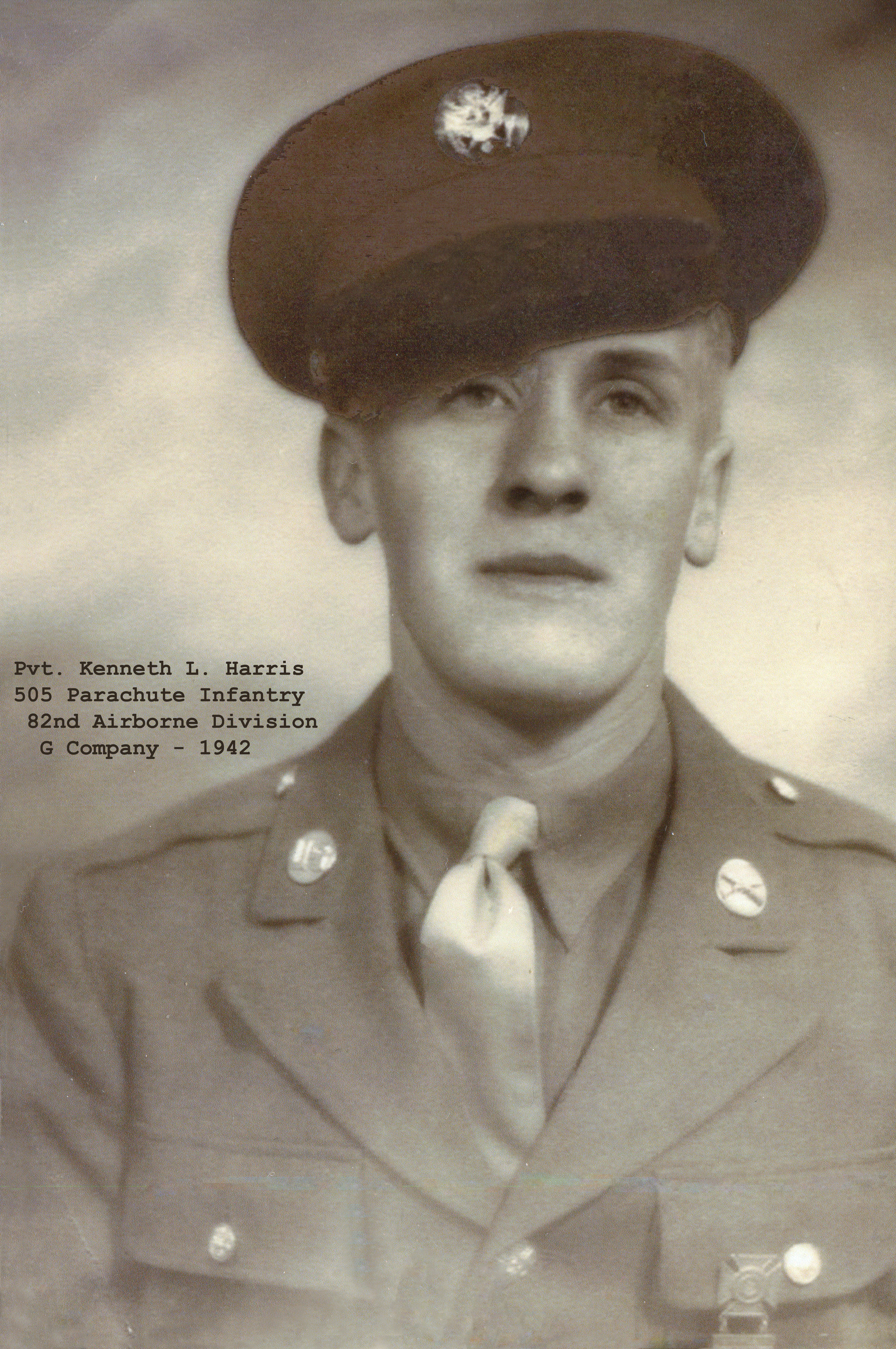 Private Kenneth L. Harris,  1942 